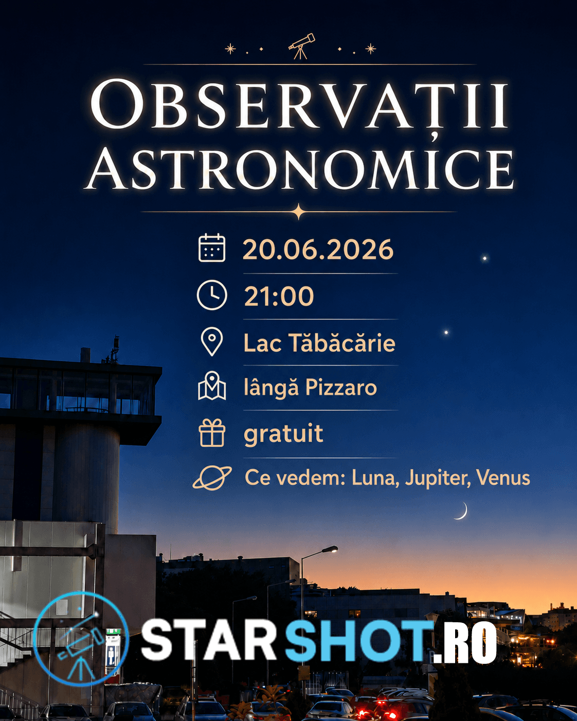 Observații Astronomice - Parc Tăbăcărie